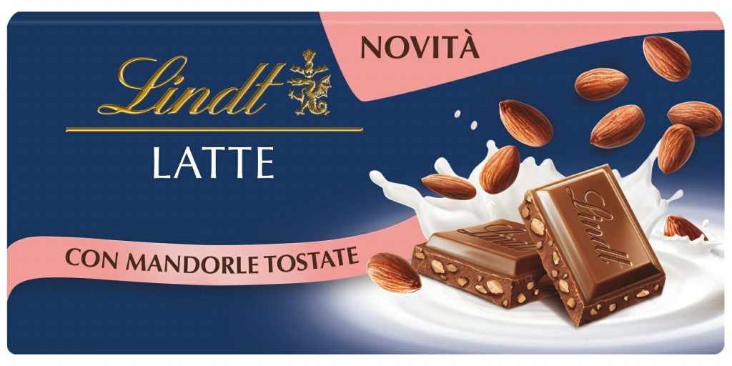 Lindt Tavoletta Latte con Mandorle Tostate