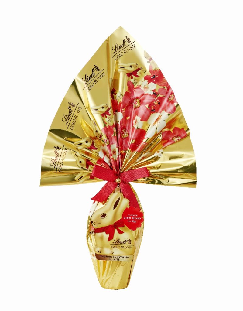Uovo Gold Bunny Flower Lindt Novità Pasqua 2020 prezzo vendita online GDO pasticcerie