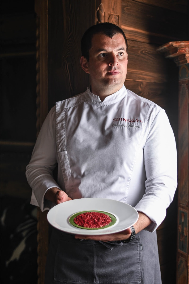 Chef Alessandro Martellini Ristorante Suinsom Hotel Tyrol Selva di Val Gardena 1 Stella Michelin 2023